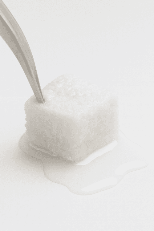 InterOss collagen block held with forceps